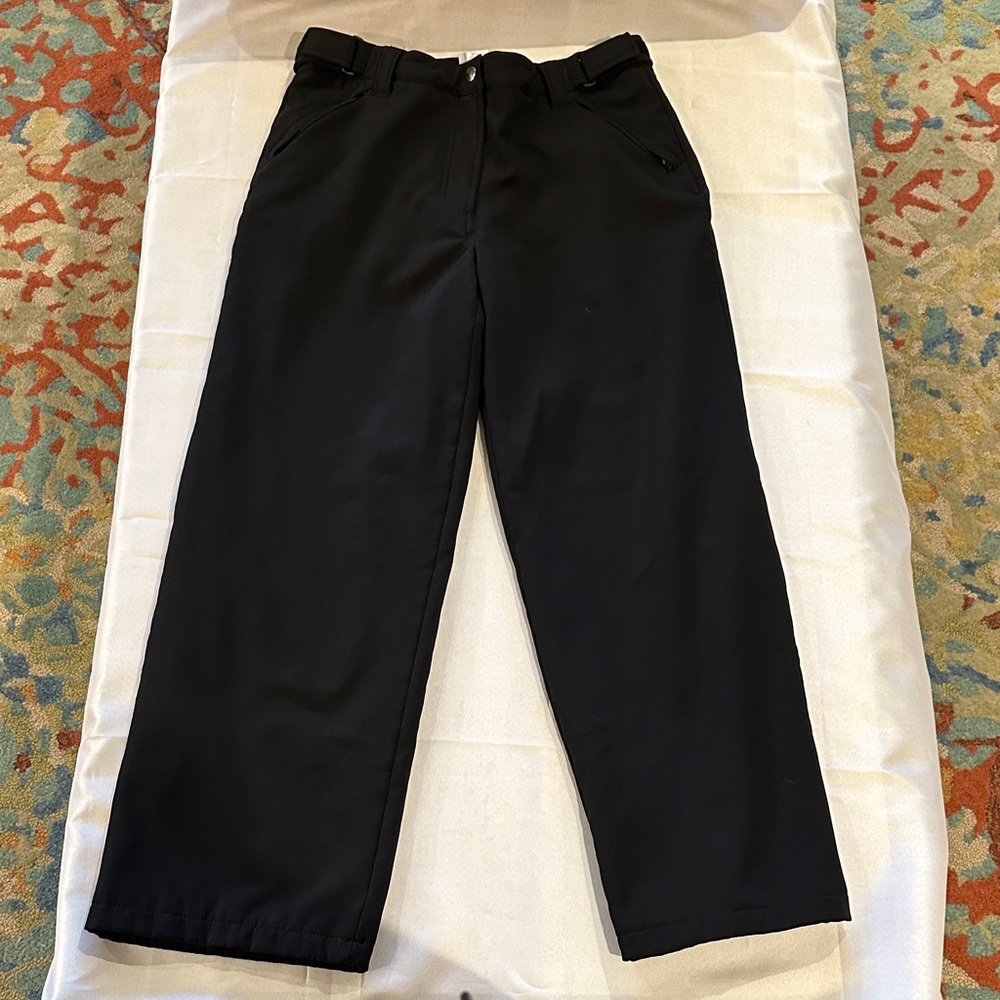 Predator Hunting Men's Insulated Snow ski Pants Black adjustable waist large EUC